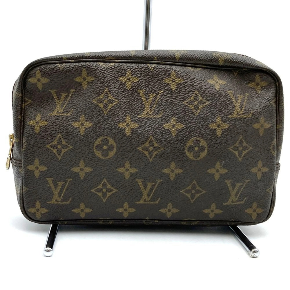 LOUIS VUITTON Brown Monogram Canvas Pouch